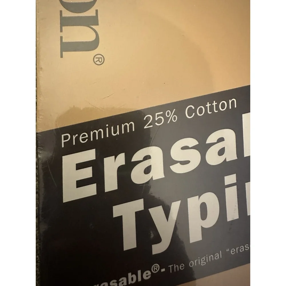 Eaton Erasable Typing Paper‎ 25% Cotton 8.5